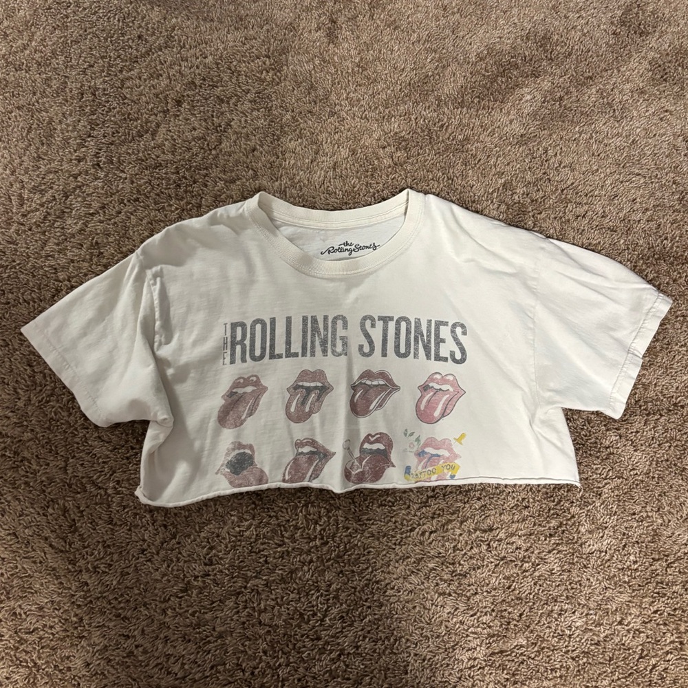The Rolling Stones cropped tshirt